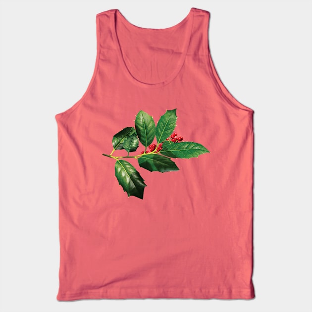 Sprig of Holly Tank Top by SusanSavad